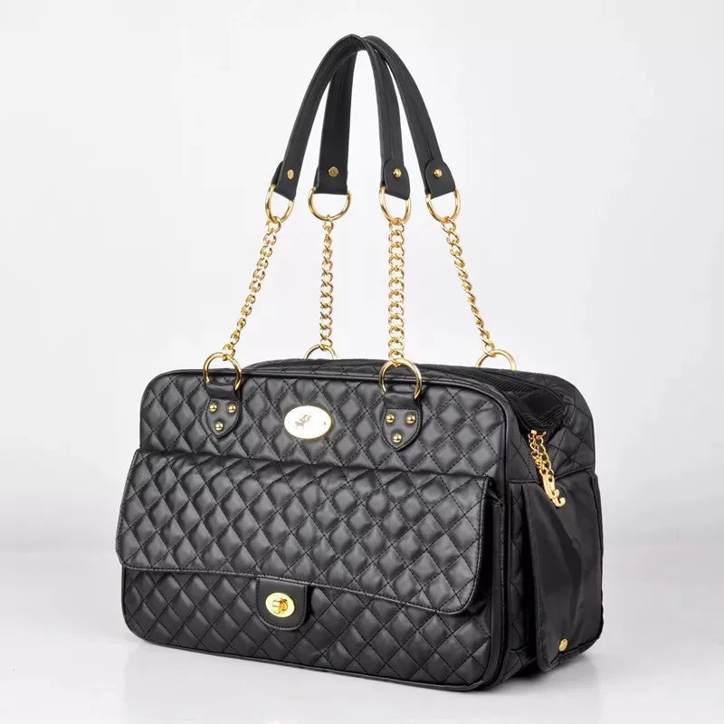 Luxury Designer Pet Carrier for Small Pets Dog Carry Bag Fashionable Cat Chihuahua, French Bulldog Pomeranian Dogs Accessories