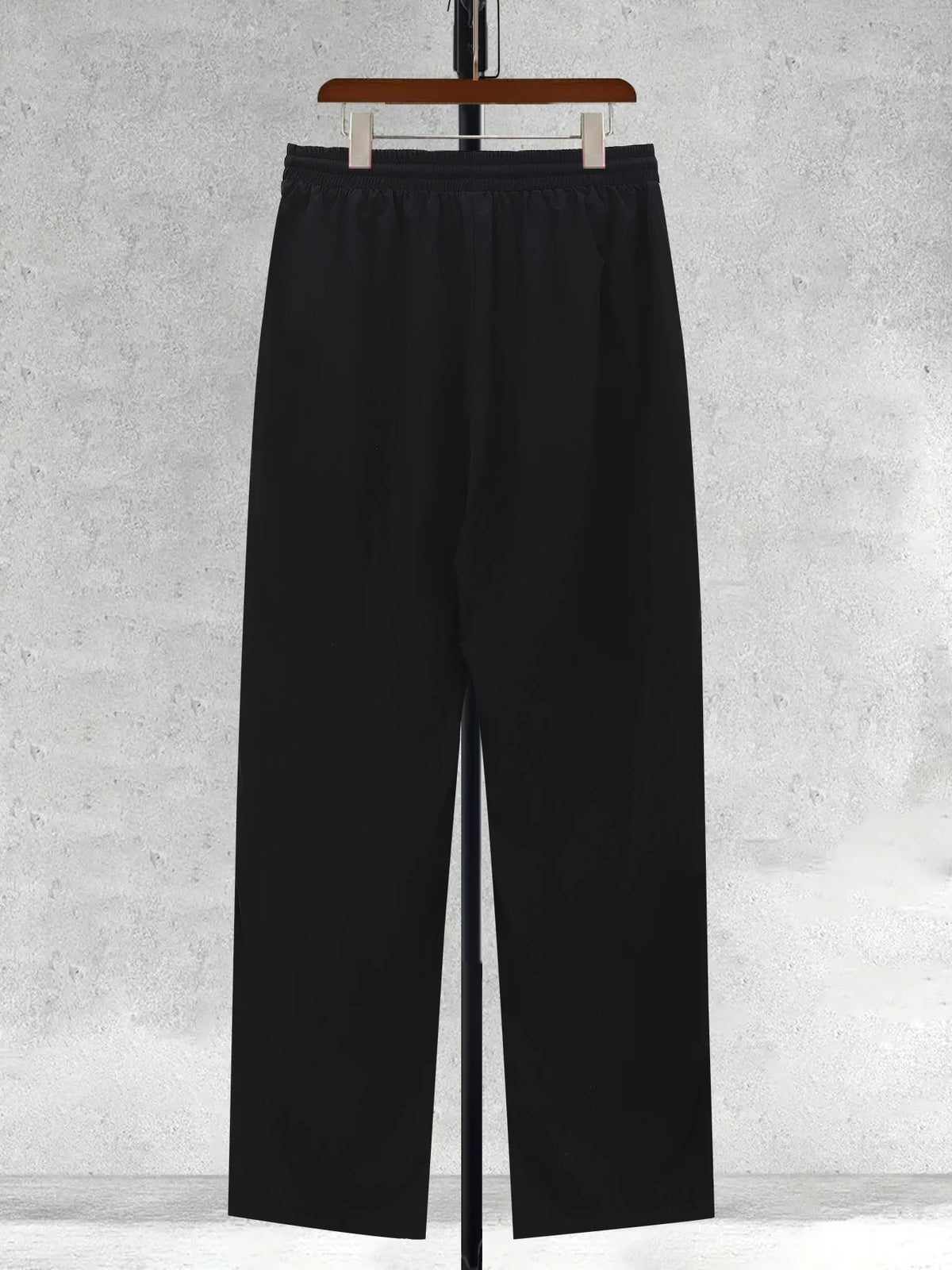 American Side Stripe Letter Embroidered Wide Leg Casual Pants Men's Summer Loose Draped Sports Trousers