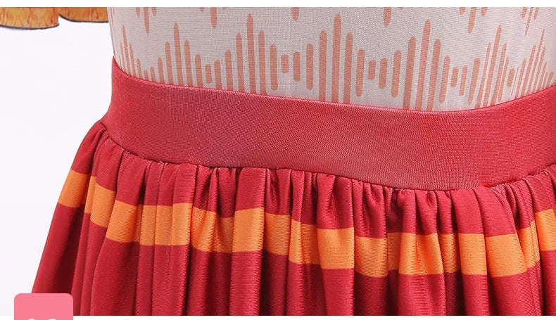 Children's Dress Summer 3-12 Year Old Casual Short-Sleeved Girl's Dress Cotton Print Birthday Party Girl Princess Dress