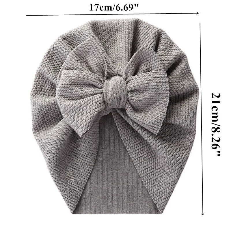 Baby Hat Girls Bows Turban Hats Infant Photography Props Cotton Kids Beanie Baby Cap Accessories Children Hats Newborns Bonnet