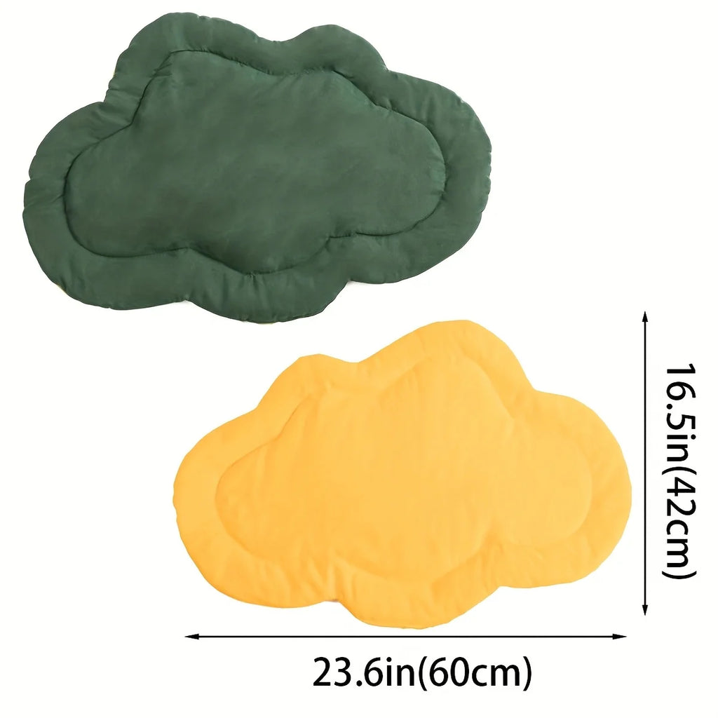 Cat Bed Mats Soft Cotton Leaf Shaped Kitten Cat Puppy Dog Bed Mat Sleep Blanket Home Pets Double Sided Pad Floor Rugs Washable