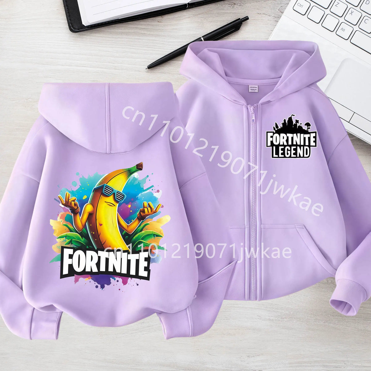Kids Boys Coat Jackets 2026 Spring Children Clothing New Fortnites Child Zip-up Hoodie Cartoon Anime Hoodies Casual Breathable