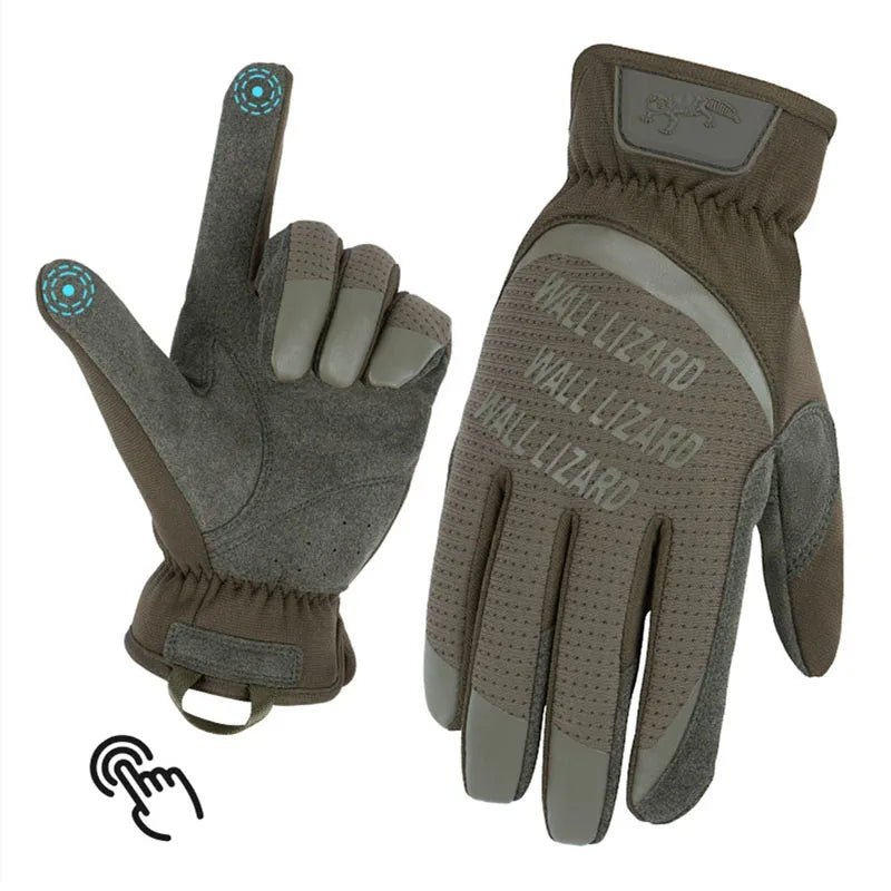 Men Tactical Gloves Mechanic Working Gloves Touch Screen Cycling Sports Outdoor Motorcycle Riding Multipurpose Use Gloves