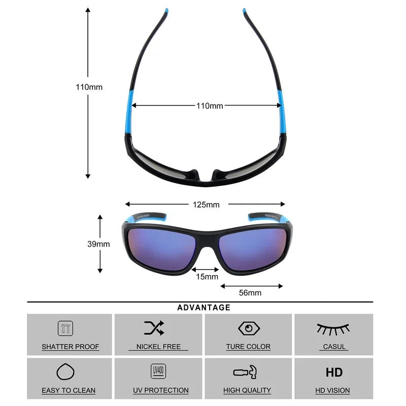 Kenbo Kids Boy Sport Goggles Sunglasses Child Cycling Glasses Girl UV400 Outdoor Mirror Eyeglass For Gift With Case Age 3-10