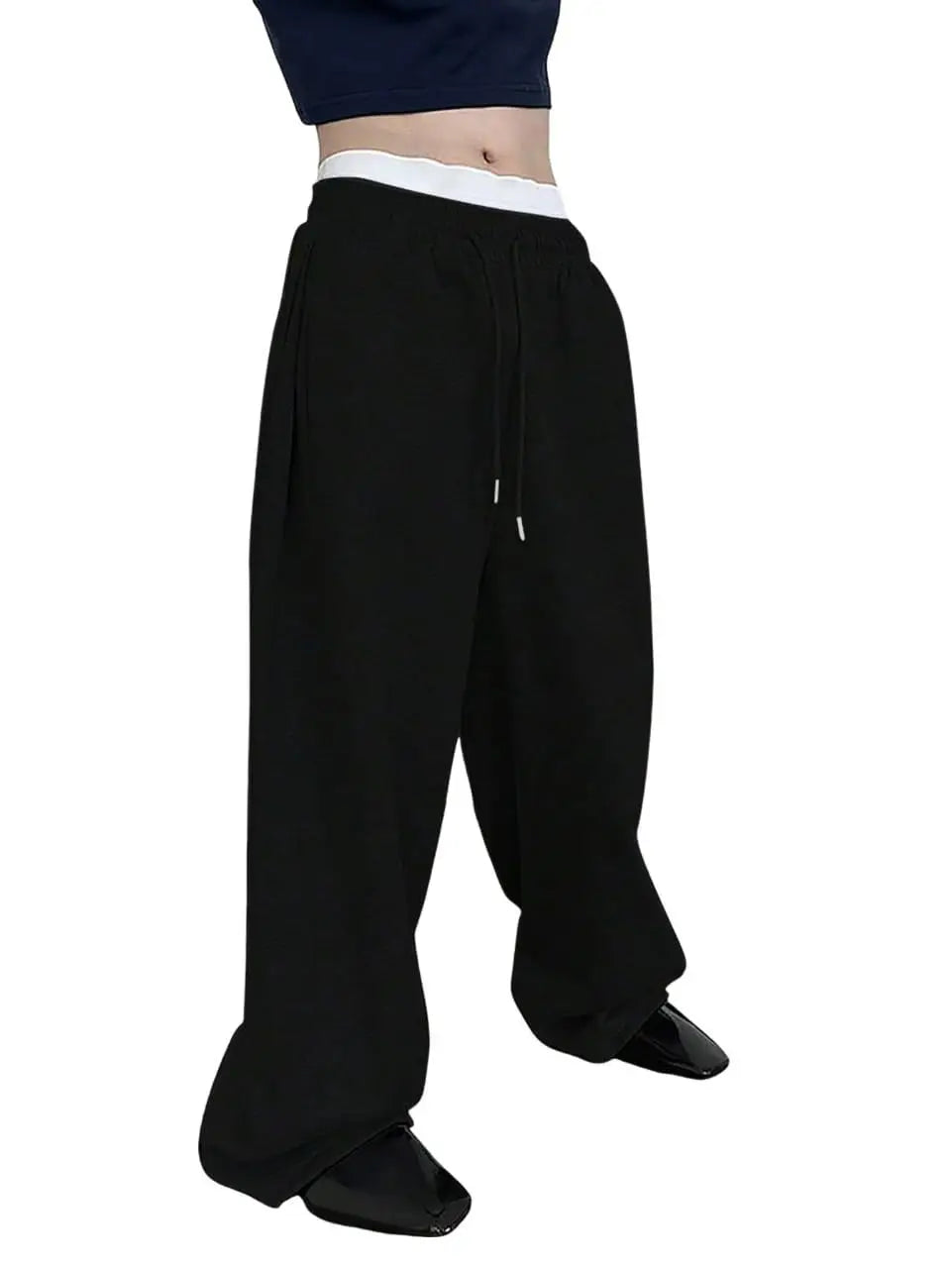 Mens Sweatpants Straight Fit Joggers for Sports and Streetwear Loose Oversized Casual Pant Drawstring Multi-pocket Men Long Pant