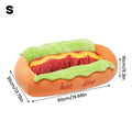 Pet Bed Hot Dog Shaped Dog Lounger Cat Sleeping Cushion Soft Fiber Puppy Warm House Removable Washable Beds for Cats Dogs