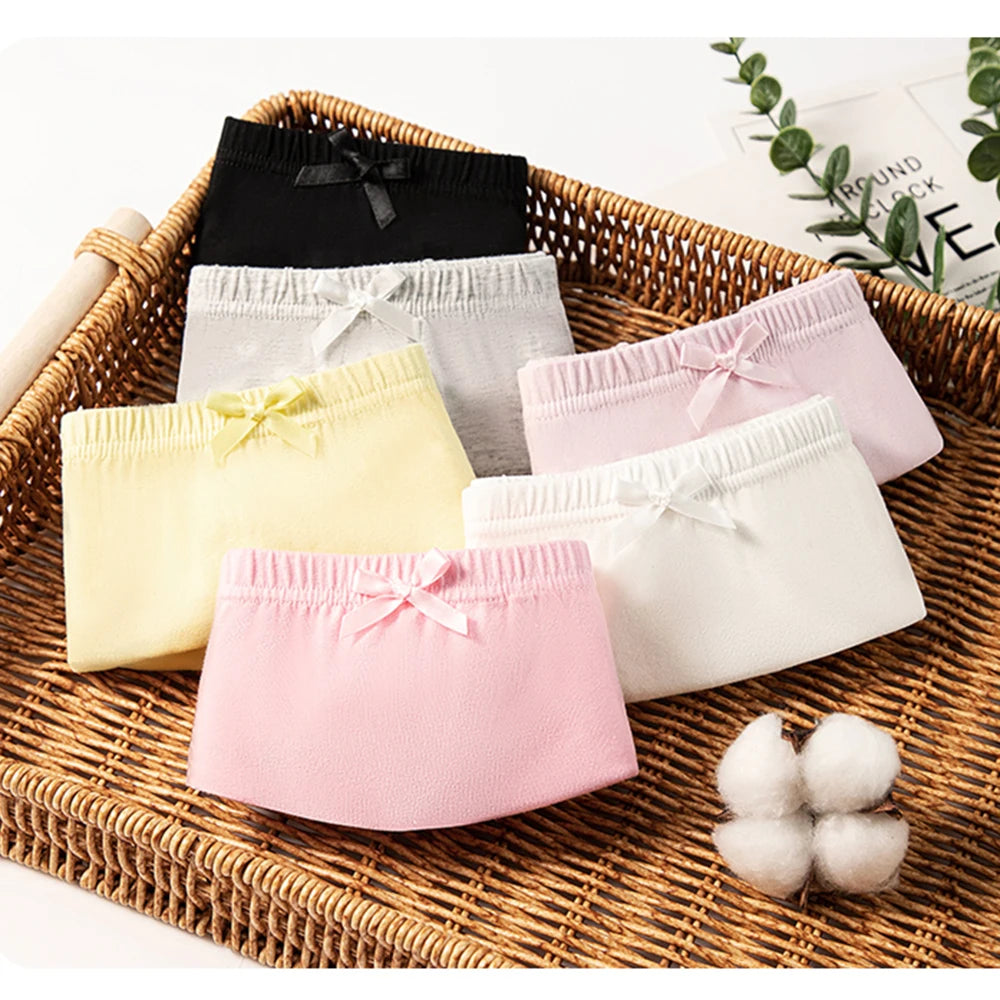 Girls Panties Underwear Cotton Safety Pants Solid Color Children Shorts Leggings Underpants Soft Kids Boxer Panties 3-12 Years