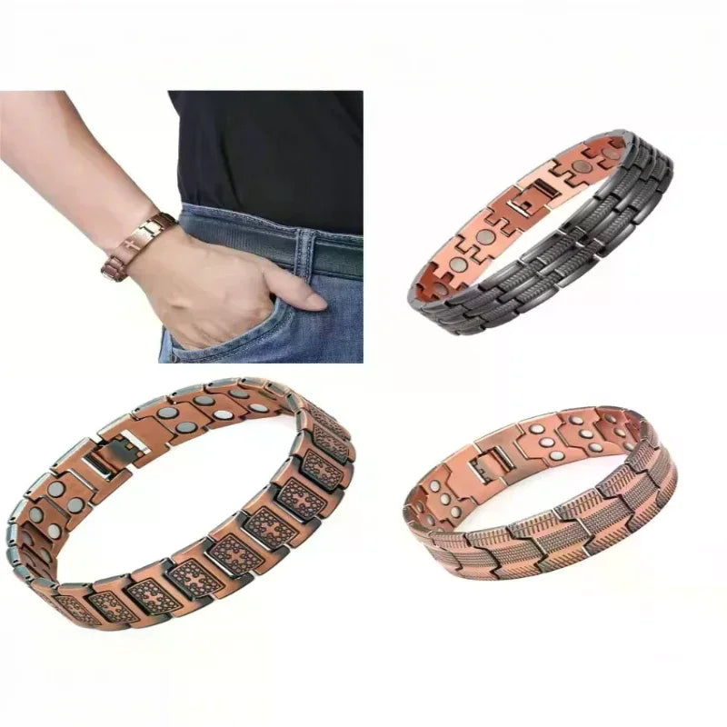 Magnetic Bracelets For Men Pure Copper Magnetic Bracelet Jewelry Jewelry Accessories For Running Sports Gym Fathers Outdoor