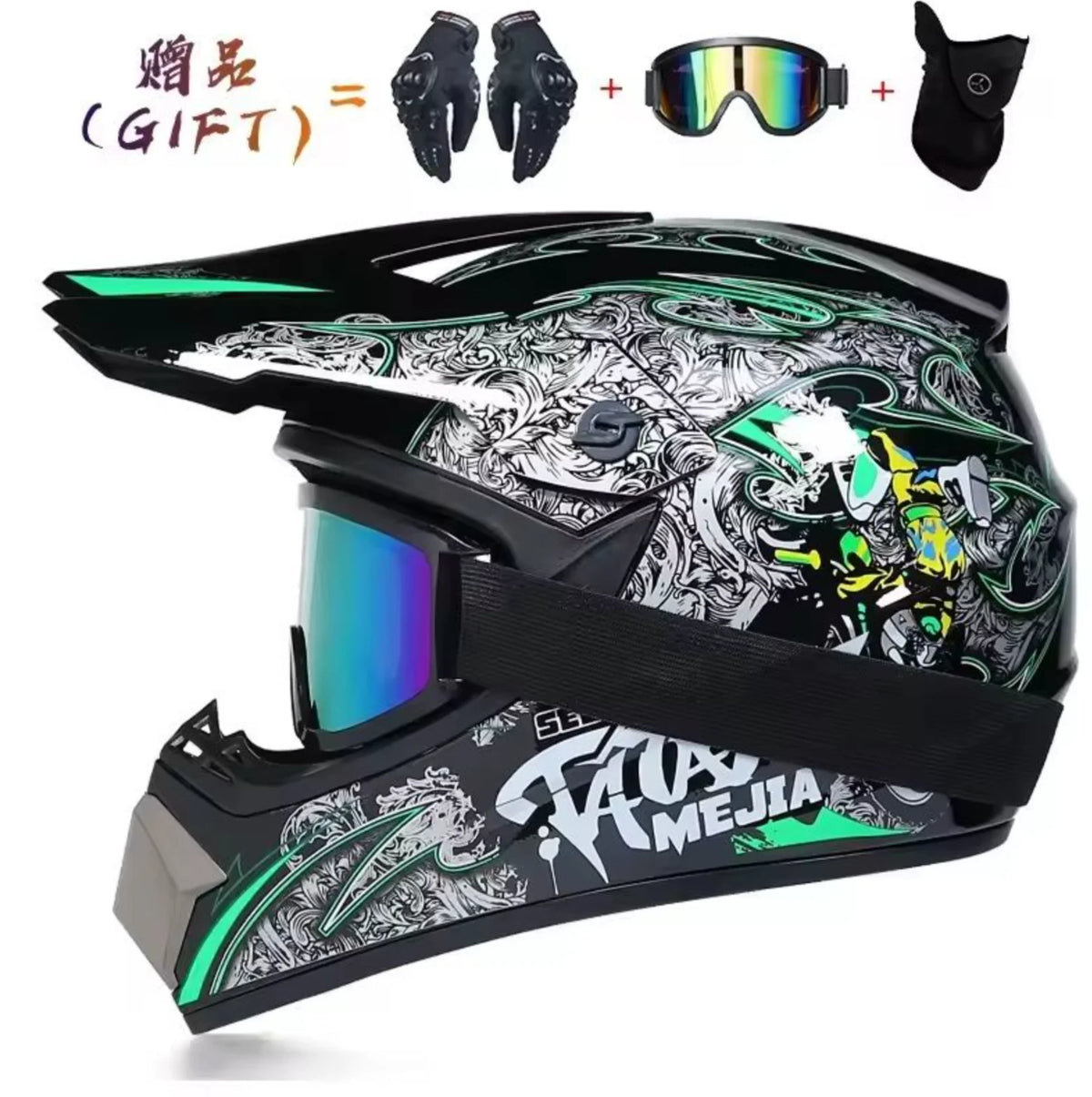Need Kids Gear? Youth Motorcycle Helmet Off-Road Dirt Bike ATV DH Cross Go-kart Capacete DOT