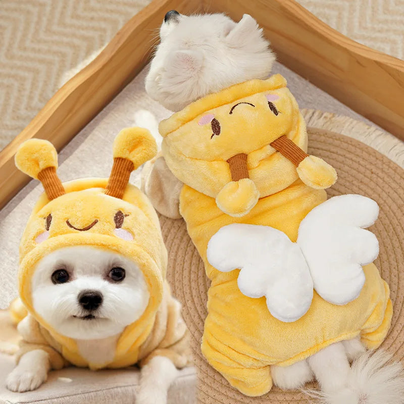 Pet Dog Clothes Puppy Funny Dog Costumes Soft Fleece Clothing for Small Dogs Cats Hoodies Coat Jackets Pet Outfits for Teddy Dog