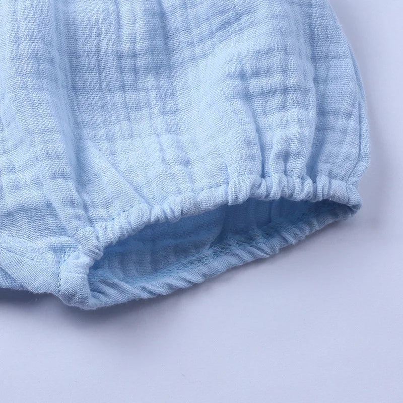 Baby PP Shorts Girls Boys Summer Short Pants for Toddler Kids Cotton Linen Solid Color Bloomers Pants Casual Children's Clothing