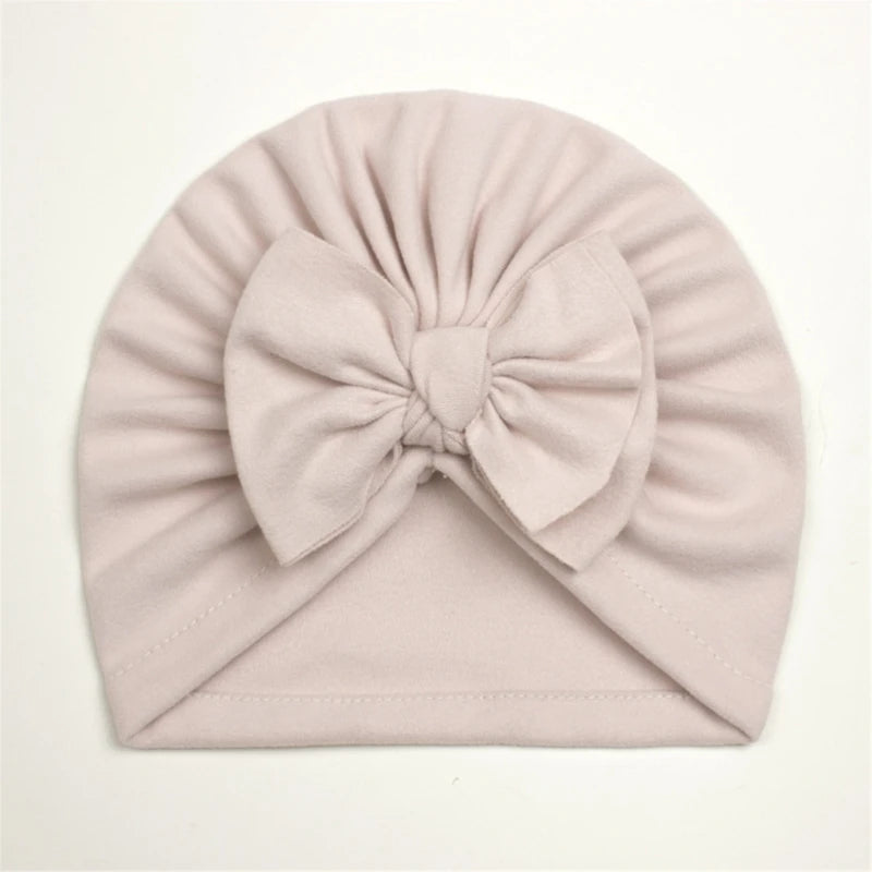 Baby Hat Girls Bows Turban Hats Infant Photography Props Cotton Kids Beanie Baby Cap Accessories Children Hats Newborns Bonnet