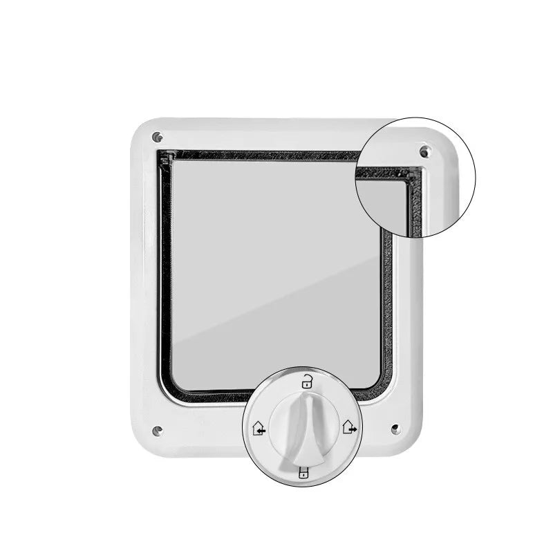 Flap Pet Door Dogs Flap Door 4 Ways Controllable Cats Door Dog Access Door Pet Entry Gate Door Convenient Pet Accessories