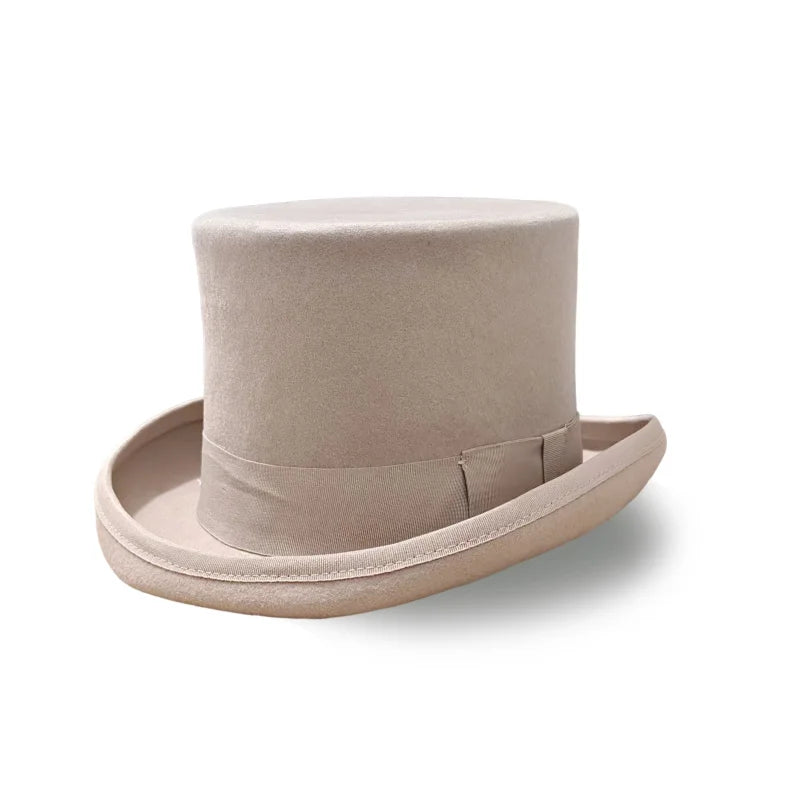 Men Top hat Magician Presidential high hat British jazz top hats male gentleman flat felt hat 2024 sombrero de copa británico