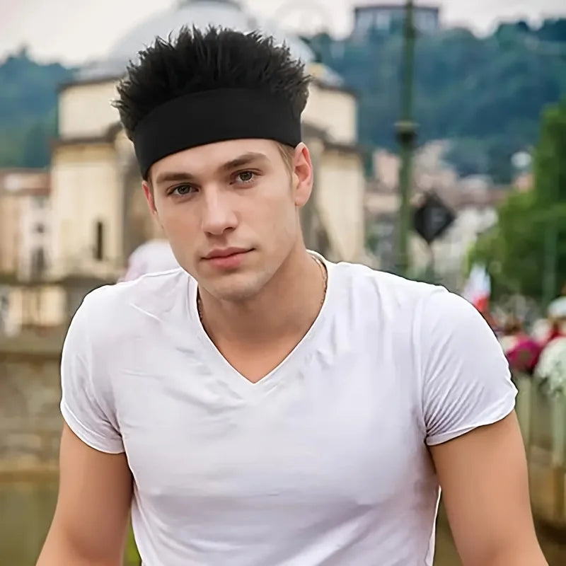 Novelty man's hairpiece hat, unique man's hairpiece knitted hat, hip-hop fashion snap-back hat, man's party cosplay accessory