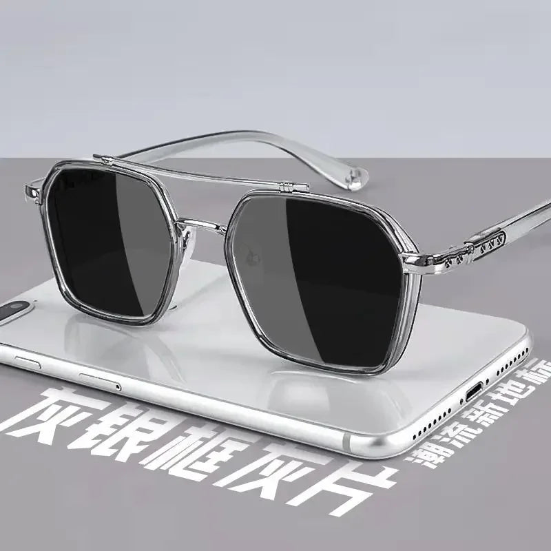 Trendy Sunglasses for Men Professional Day Night Driver Sun Glasses Women Fashion Vintage Eyewear Shades UV Protection Eyeglass