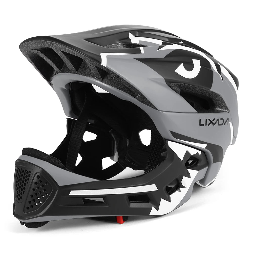 Kids Detachable Full Face Bike Helmet Children's Sports Child Cycling MTB Motorcycle Skateboarding Roller Skating Helmet