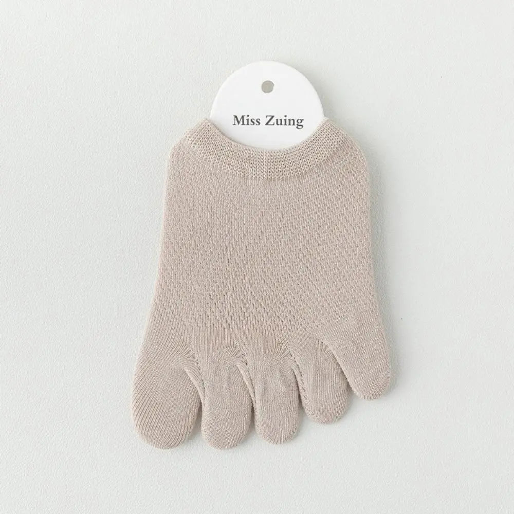 Anti-slip Five Finger Socks Kids Cotton Mesh Breathable Children Accessories Sport Split Toe Hosiery
