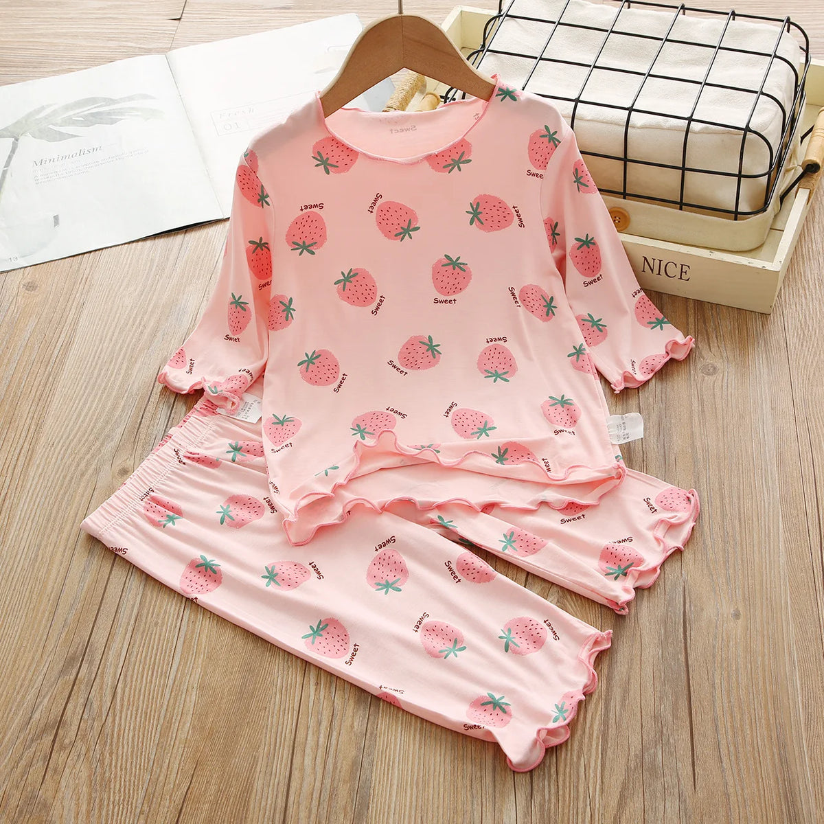 Kids Set Women Pajama Girl Women's Pajamas for Teen Girl Girl's Summer Pajamas Child House Clothing Girls Pyjama Set Loungewear