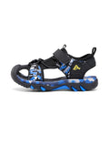 Kids Sandals Boys Breathable Anti-Slip Soft Sole Summer Beach Shoes Outdoor Lightweight Children Sandals with Adjustable Straps