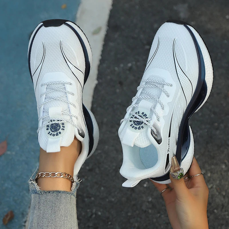 Men Women Running Shoe Autumn Winter Size 36‑45 Breathable Mesh Sneakers Shock‑Absorbing Casual Sports Shoes for Walking Jogging