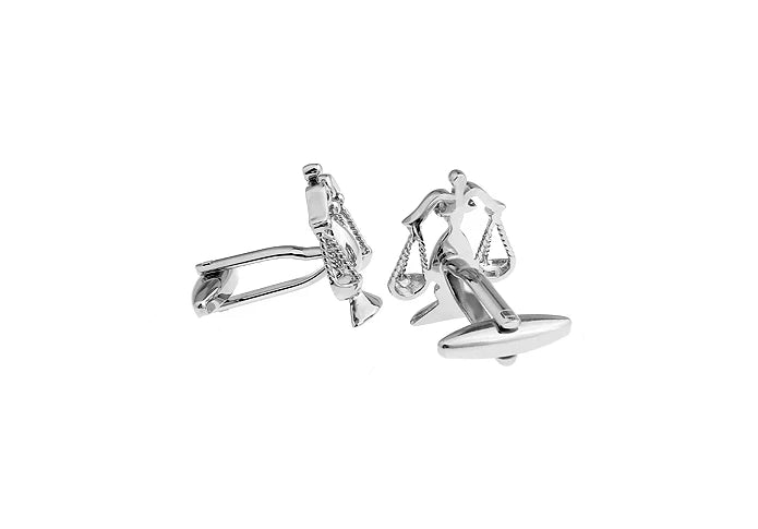iGame Men Jewellery Libra Cufflinks Silver Color Copper Novelty Balance Design Best Gift For Men