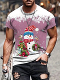 Christmas T Shirts Men 3D Printed T-shirt Hot Sale Xmas Part Holiday Short Sleeve Men's Tops Fashion 2026 Santa Claus Clothes