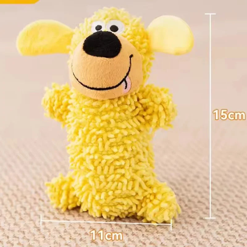 Dog Toy Squeaky Pet Chew Toy Durable Teething Molar Puppy Self Entertainment Interactive Stuffed Doll For Small Medium Dogs