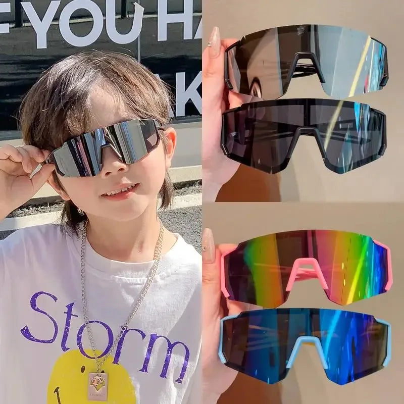 Cycling Sunglasses For Children Kids Riding Sun Glasses For Boys Girls Fashion Outdoors Windproof Goggles UV Resistant Shades
