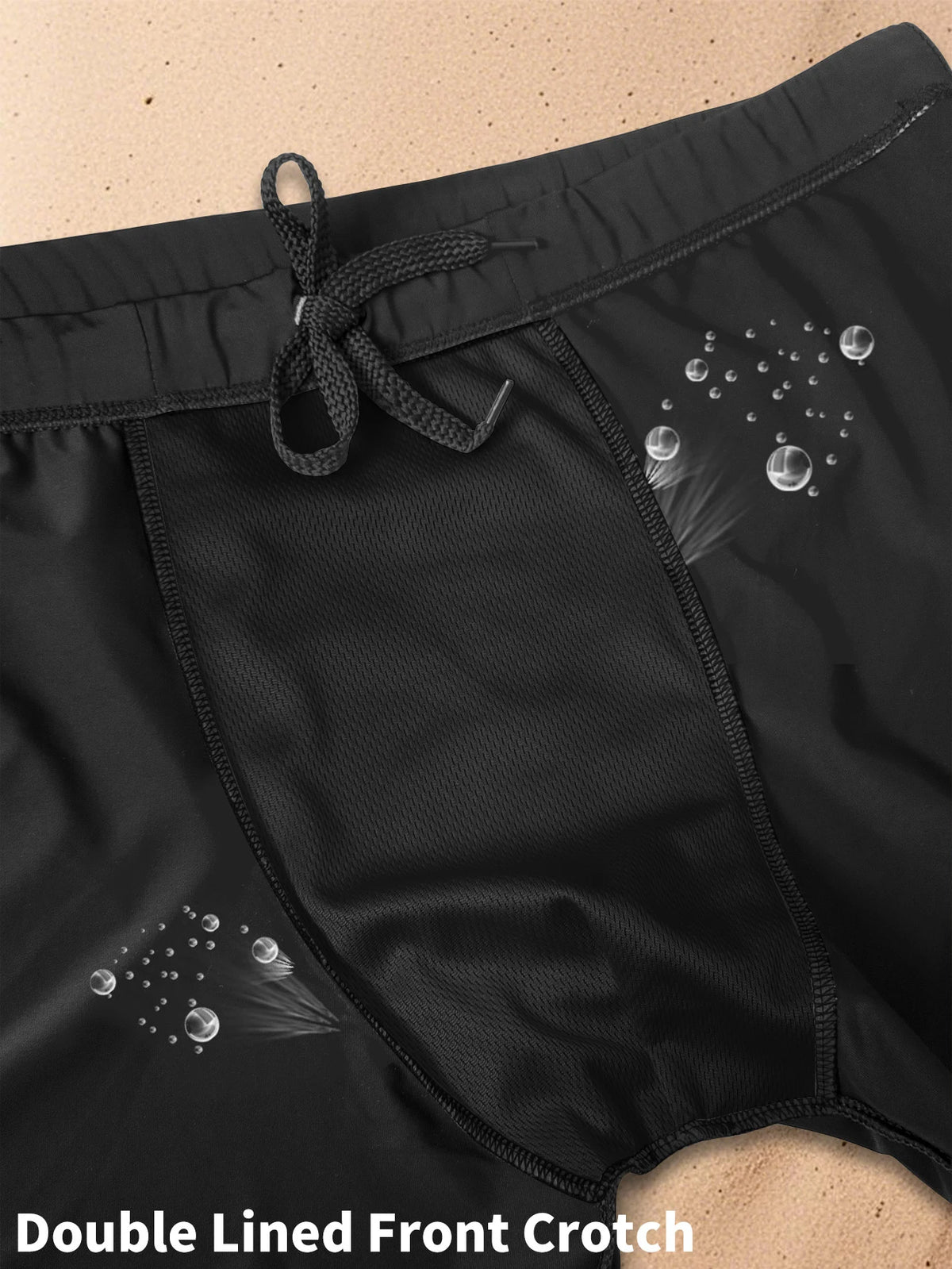 Men's Swim Shorts in Energetic Sporty Prints, Quick-Dry Comfort Wear, Ideal for Beach Days and Active Gym Use