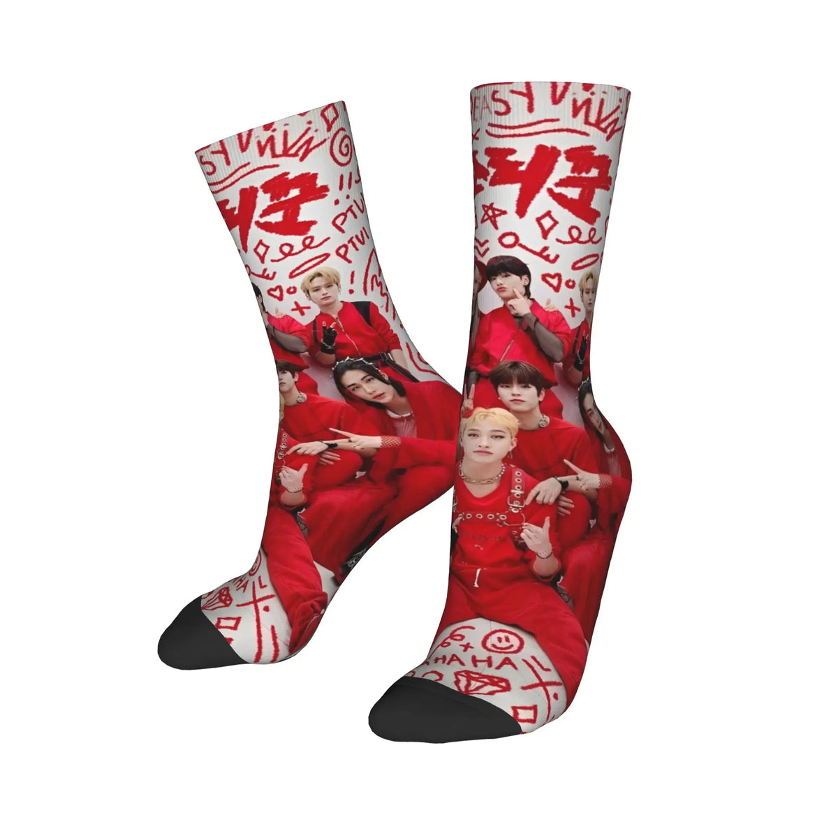 Stockings for Kids  Design Gothic Socks Autumn Socks KPOP S-Strays Band Hyunjin  Felix Bang Chan Men Outdoor Quality Socks