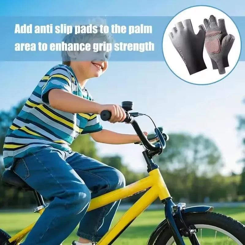 Kids Cycling Gloves for Boys And Girls Anti-Slip Windproof Outdoor Fitness Gloves Protective Gear for Balance Bike Training