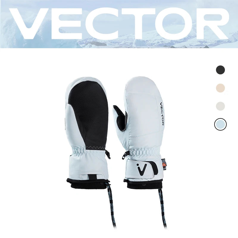 VECTOR Men's and Women's Detachable Cotton Protective Gloves Are Windproof Splash Proof Anti Slip Warm and Wear-resistant