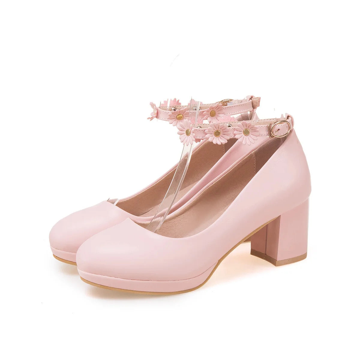 Children Girls High heel Shoes Kids Princess Sandals Fashion Flowers Women's Platform Pumps High Heels For Party Wedding 30-43
