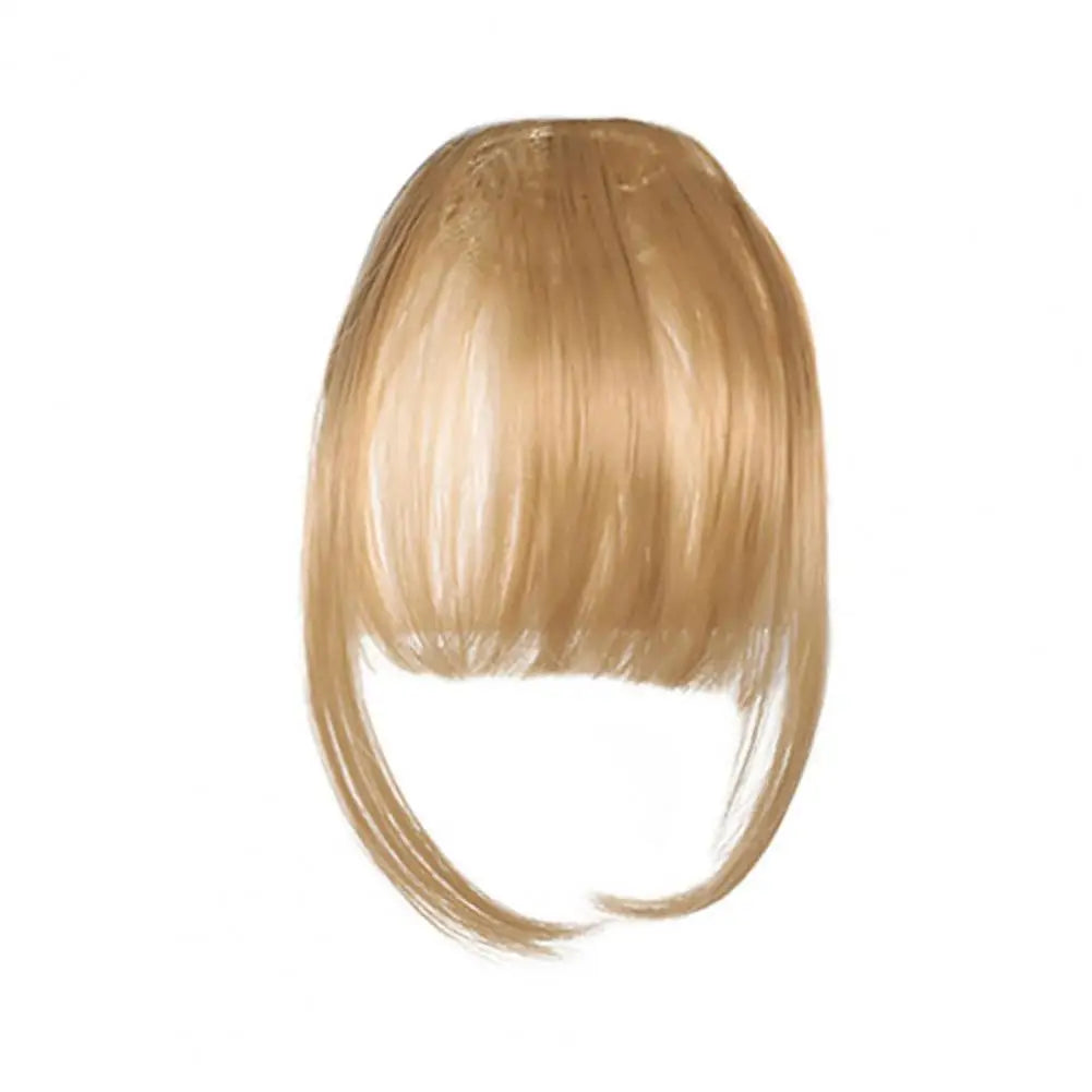 Women Clip-in Bangs Natural Wispy Forehead Hair Extensions Faux French Bangs Girls Straight Air Bangs Fringe Wig Hairpieces