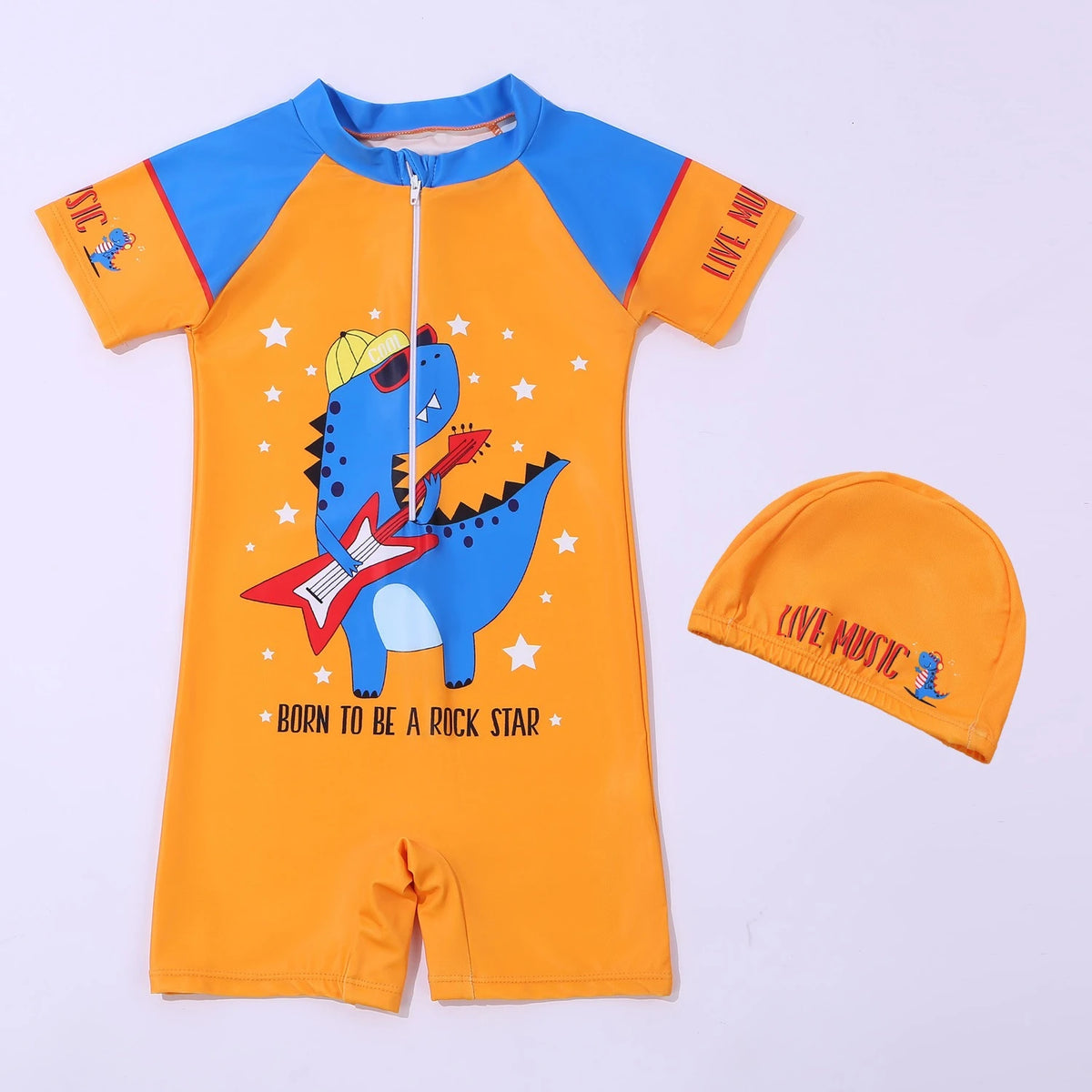 Children's swimsuits boys and girls' one-piece quick drying swimsuits small medium and large children's new girls' swimsuits