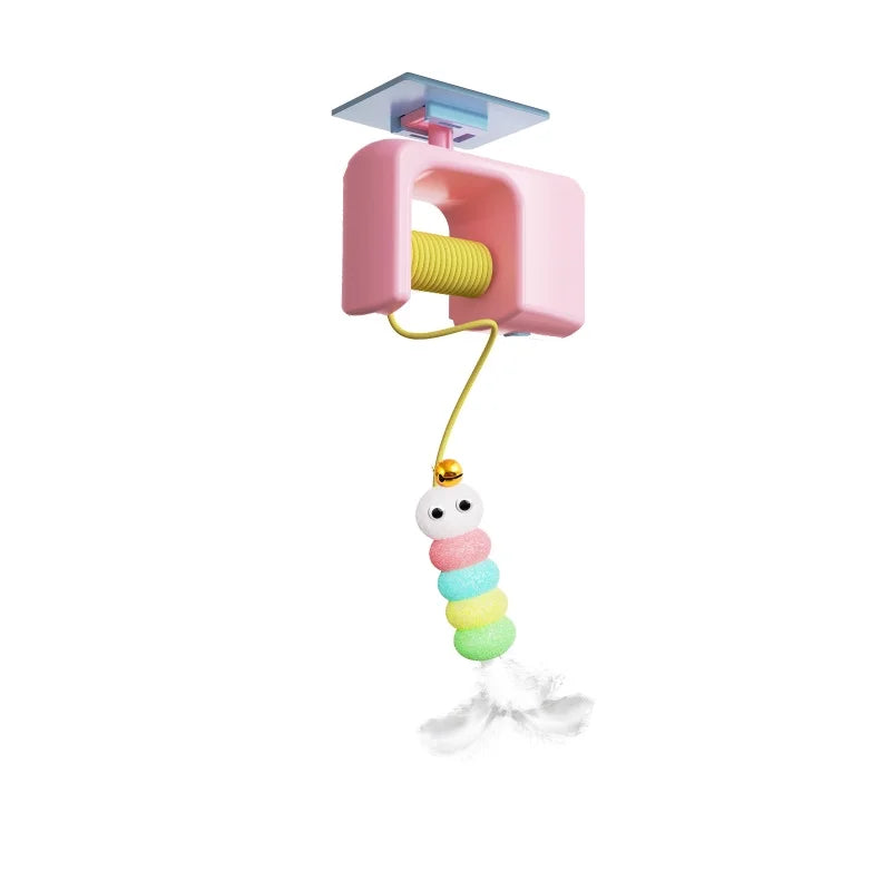Caterpillar and Flying Bird Suitable for Self-playing Pet Chasing Toys Interactive Cat Toys for Indoor Cats Hanging Automatic