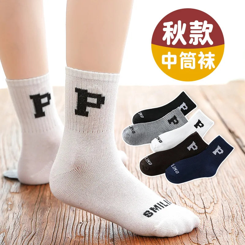 1-12 Years Children's Socks Autumn Casual Socks Boys and Girls Korean Cartoon Autumn Socks Kids Accessories