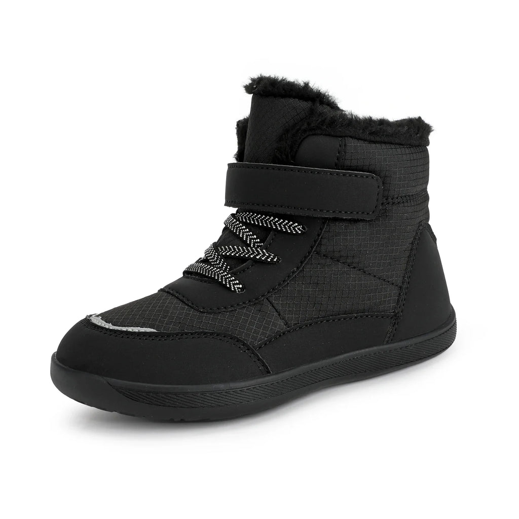 New Kids Wide Toe Barefoot Snow Boots | Boys/Girls Winter Minimalist Sneakers | Girls Boys Warm Boot Toddler Little Big Kids