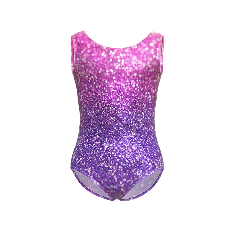 Girls Gymnastics Ballet Leotards Toddler Colorful SleevelessTank Dance Leotard Kids Dancewear Activewear