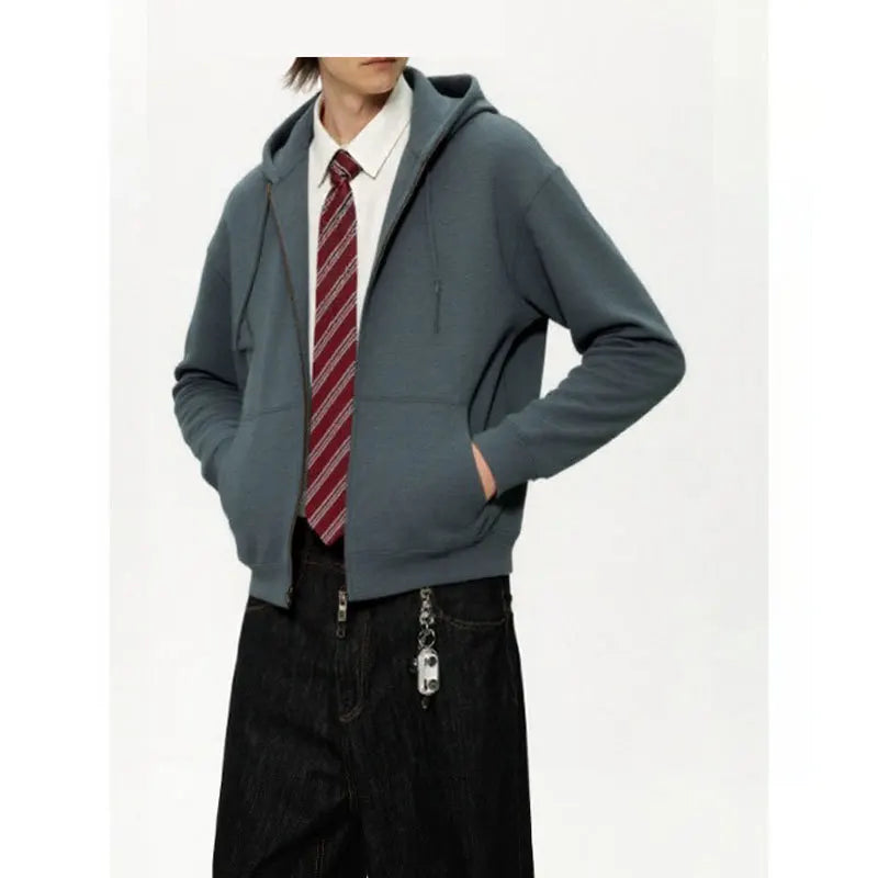 2026 Men's Sweater with Hat Casual Fashion Versatile Long Sleeve Trend Autumn Sports