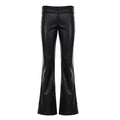 SUCHCUTE Chic Black PU Leather Pants Women Vintage Sexy Low Waist Trousers Y2k Streetwear Club Party Bottom All Match Clothes