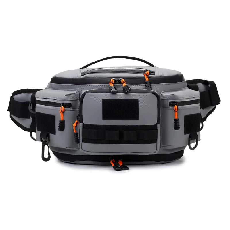 Motorcycle Waist Bag Men Fishing Lure Bag Sports Hunting Fanny Pack Outdoor Hiking Running Rig Pouch Multi-pockets Chest Bag