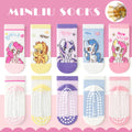 5Pairs Kids Non-Slip Sock Cute Cartoon My Little Pony Pattern Baby Girls Floor Socks Comfortable Breathable for Toddler Children