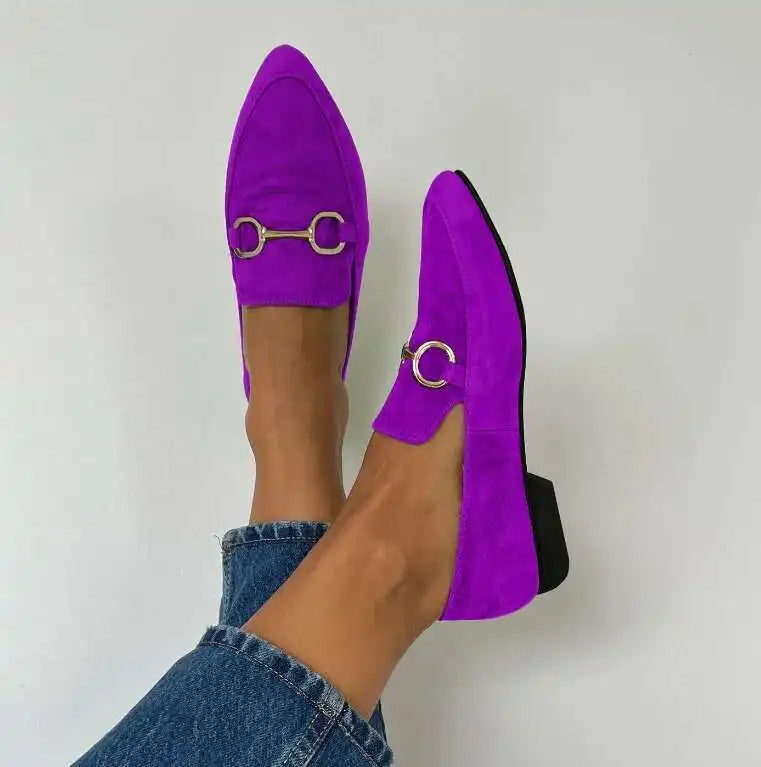 Women's Flat Heels Shoes Loafer Low Heels Moccasin Casual Shoes