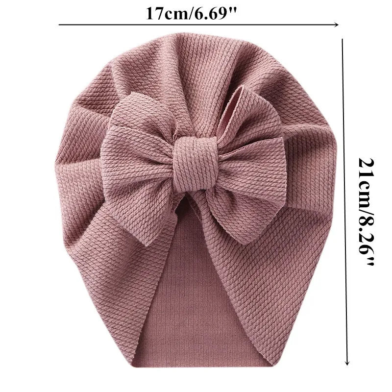 Baby Hat Girls Bows Turban Hats Infant Photography Props Cotton Kids Beanie Baby Cap Accessories Children Hats Newborns Bonnet