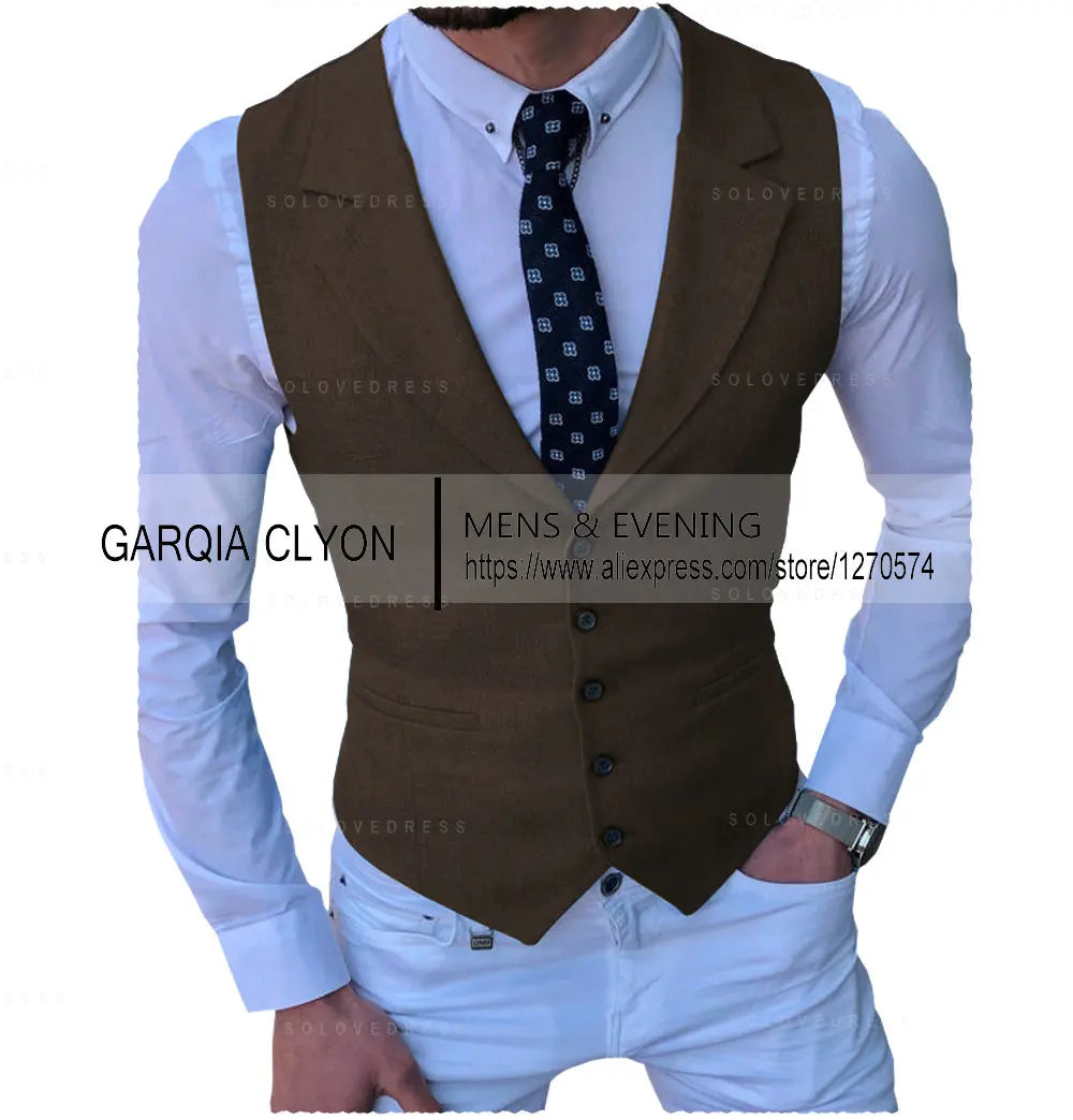 Men's Suits Vest New Arrival Classic Single Breasted Casual  Business Formal Suits Waistcoat For Jacket Groomsmen For Wedding