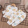 Children Pajamas Set Boys Cotton Clothes Children Pants Set Cartoon Sleepwear Set Kids Pajamas Girls Toddler Baby Outfits Pyjama