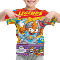 Men Kid Tee Top Boys Girls  Adults Children Parent Child quick dry Tshirts SuperThings Legends Printed Casual O-neck Top Gift