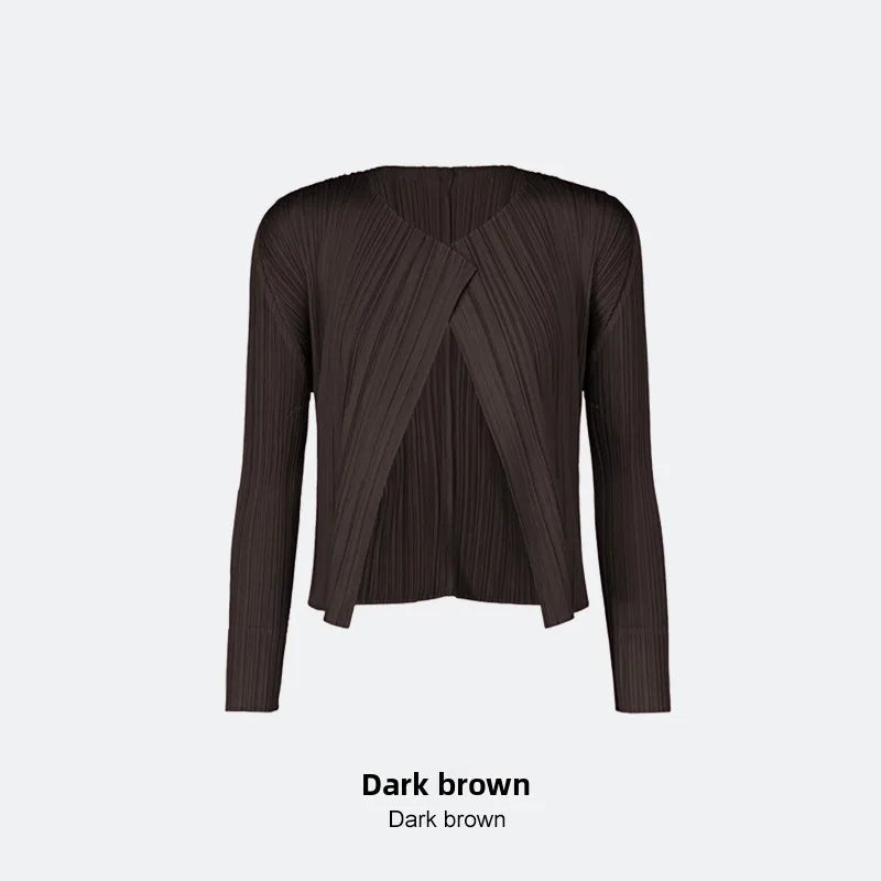 Qingbei Women's Slim Fit Short Outerwear Folded Sun Protection Light Design Fashionable Air Conditioning Cardigan Polyester L...
